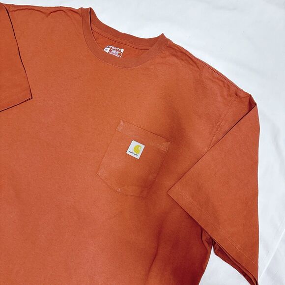 Carhartt Other - Carhartt Shirt Adult 3XL Orange Loose Fit Short Sleeve Workwear 53299